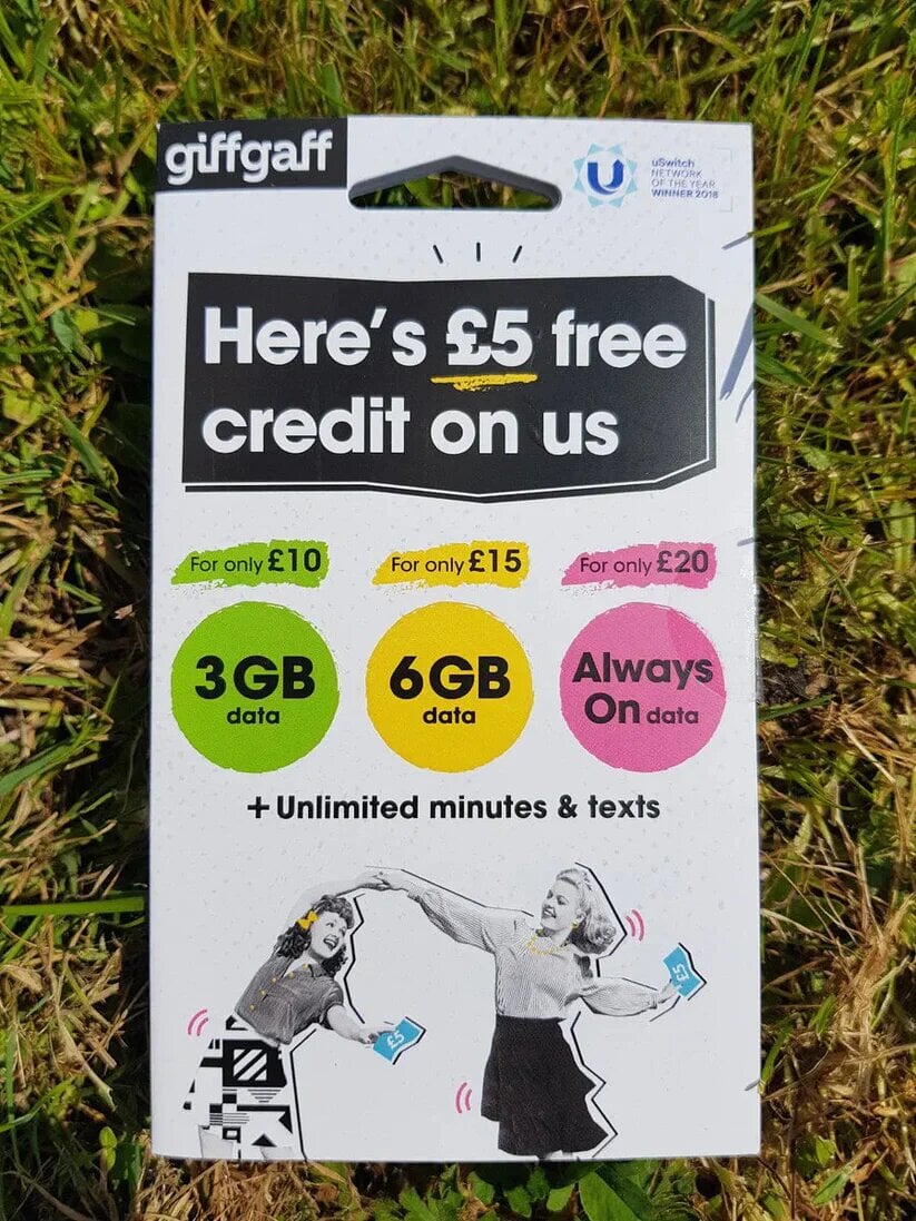 GiffGaff UK Sim ( Tik Tok live & monetization, WhatsApp, PayPal, amazon ) My Store 