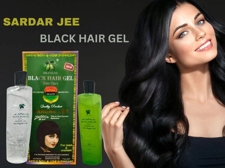 Sardar Jee Black Hair Color Gel GEL + OIL 2 BOTTLES 500 ML My Store 